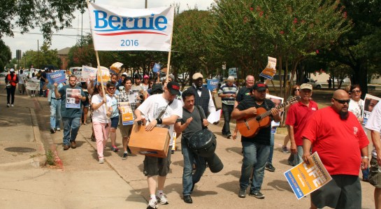 Marchers for Bernie